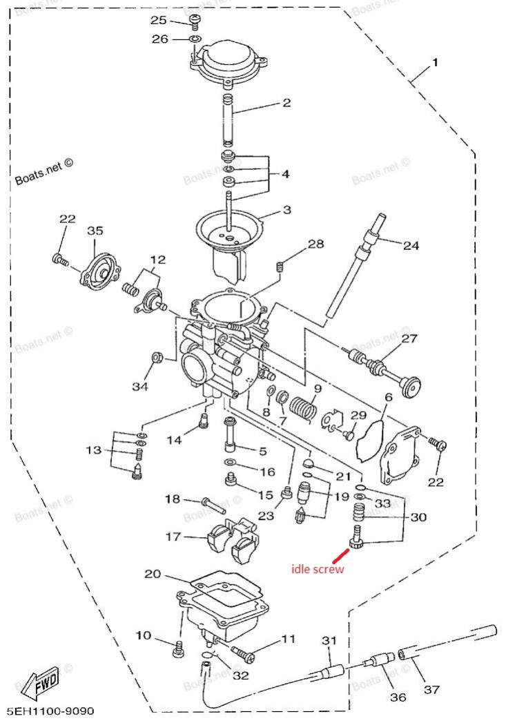 1995 Yamaha Kodiak 400 - Carb Problem