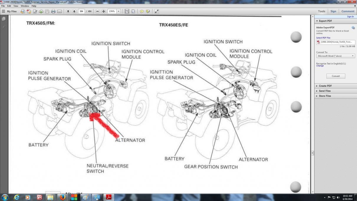 2004 Honda Foreman 450 - Wiring / Plug - Honda ATV Forum - QUADCRAZY