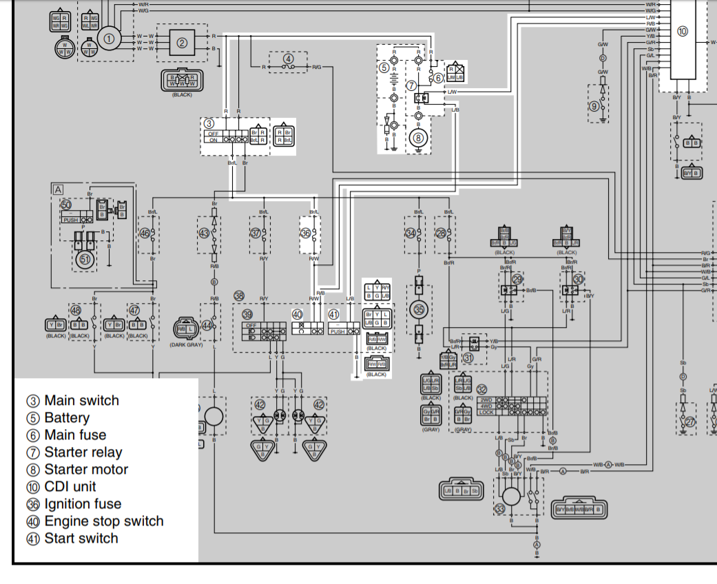 Diagram  06 Yamaha Kodiak Wiring Diagram Full Version Hd