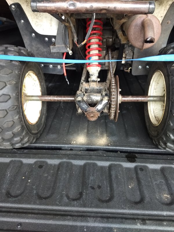 1998 Polaris Trailblazer rear shock and spring