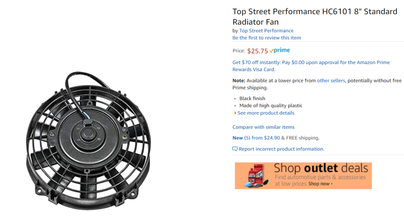 King Quad 700 fan replacement
