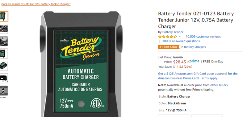 Battery Tender 021-0123 Battery Tender