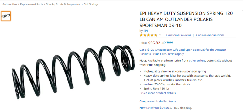 polaris sportsman springs