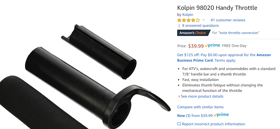 Kolpin 98020 Handy Throttle