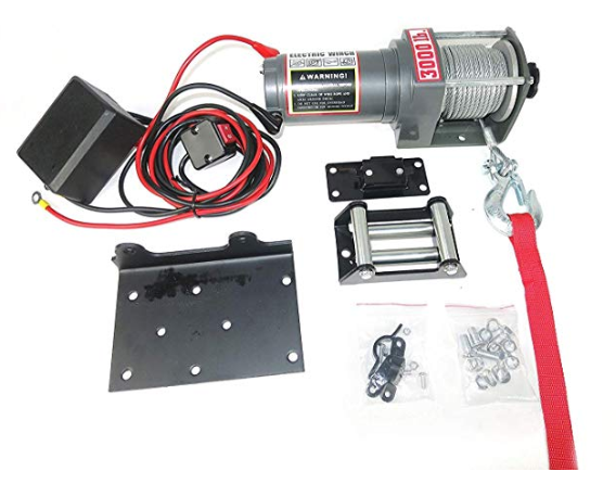 CASTOOL Electric Winch 12 V Recovery ATV/UTV Winch Kits Wire Remote Control 3000LBS Capacity
