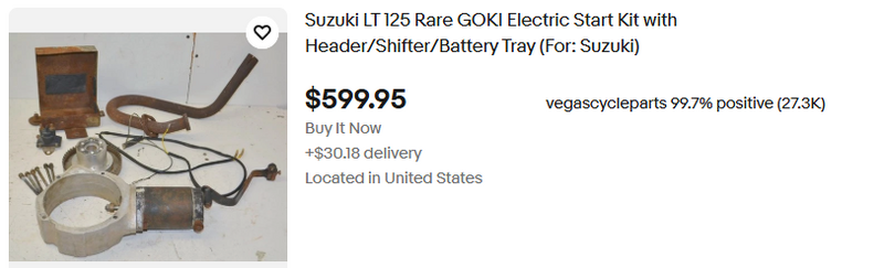 Suzuki LT 125 Rare GOKI Electric Start Kit